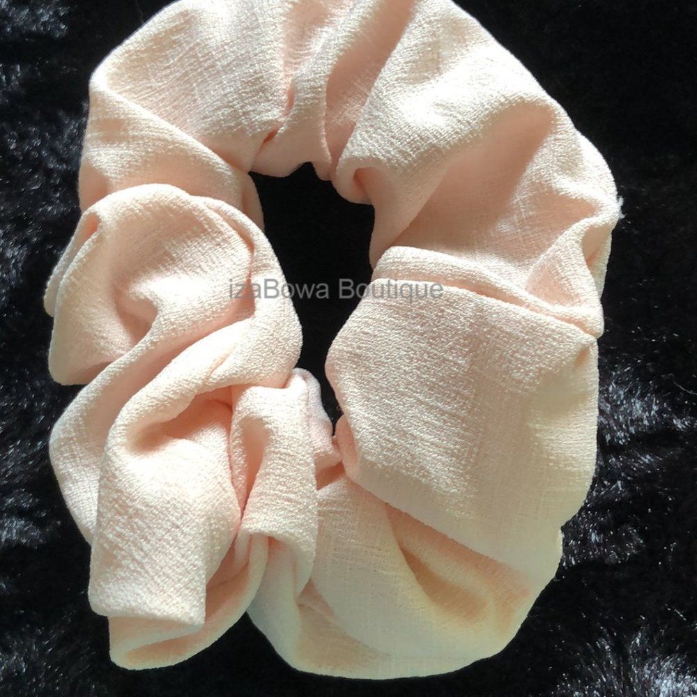 Pale Pink Chiffon Scrunchie  SC2784  (kids)  HANDCRAFTED  Boutique